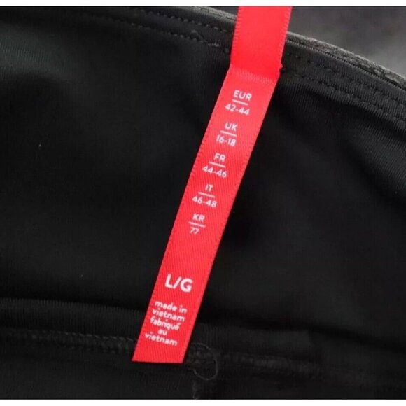 Spanx Women's Large Black Faux Leather Sequin Leggings High Waisted 20189R - Picture 7 of 9